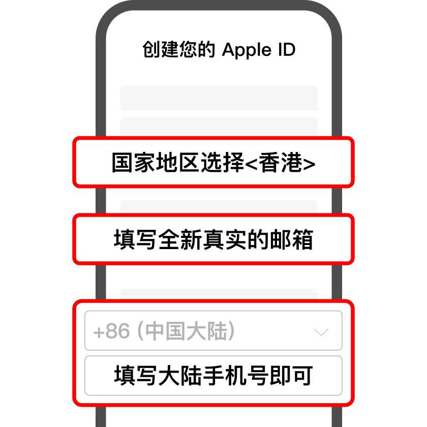 建立香港 Apple ID 第一步
